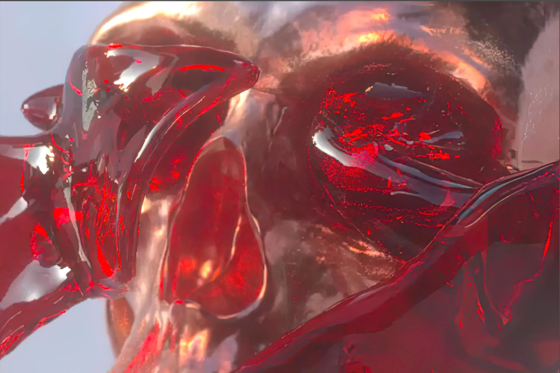 Crying wine. Simulación de fluidos y motion graphics en una composición expresiva.